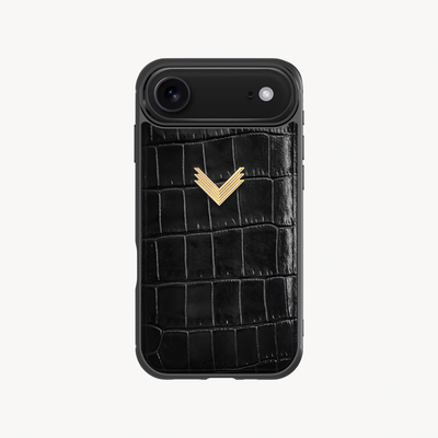 iPhone Air Phone Case, Calf Leather, Crocodile Texture