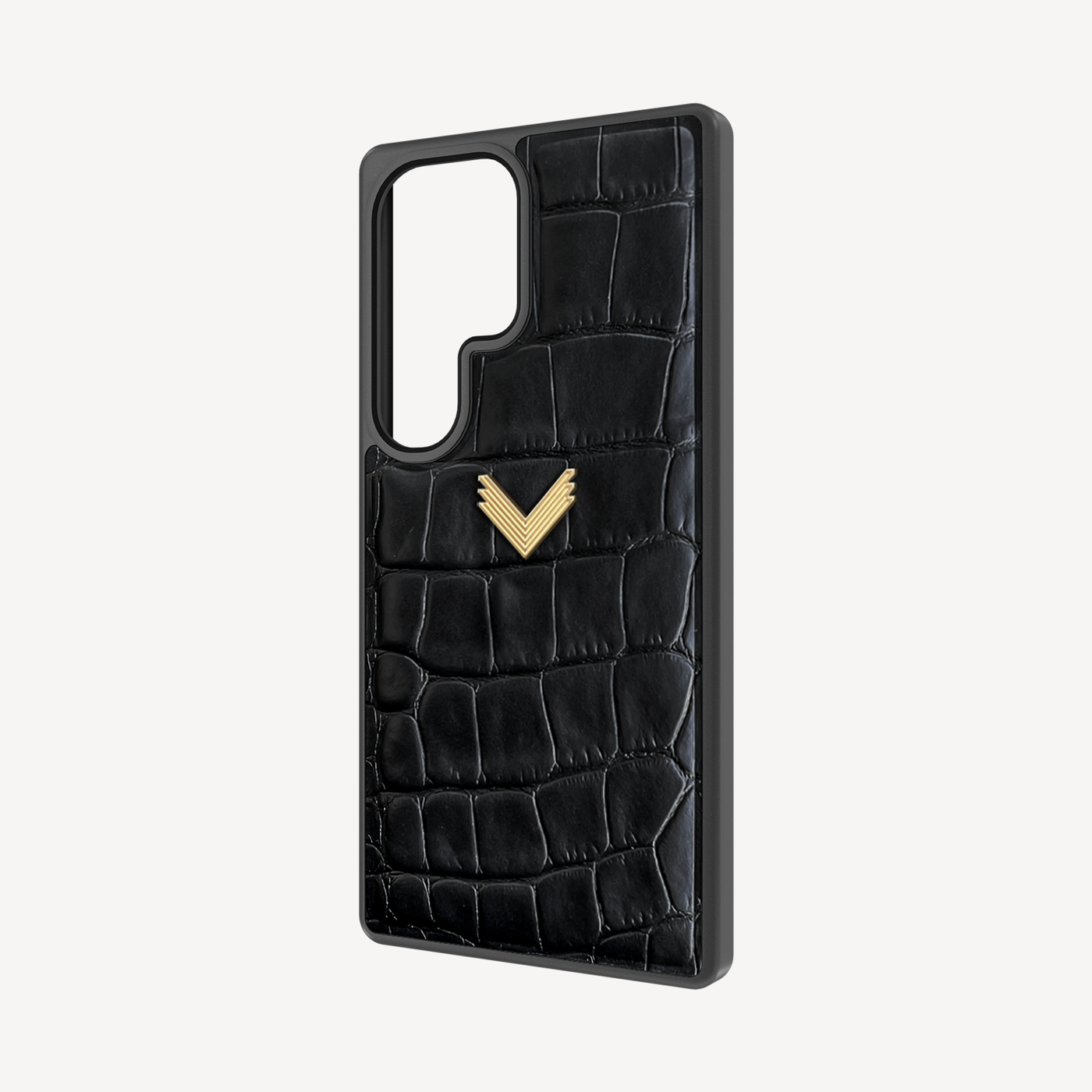 Samsung S25 Ultra Phone Case, Calf Leather, Crocodile Texture