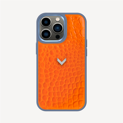 iPhone 12 Pro Max Phone Case, Calf Leather, Crocodile Texture