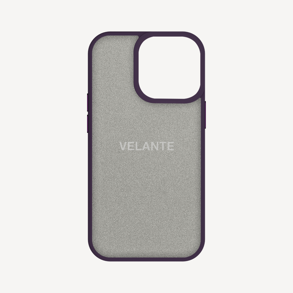 iPhone 14 Pro Phone Case, Calf Leather, Crocodile Texture