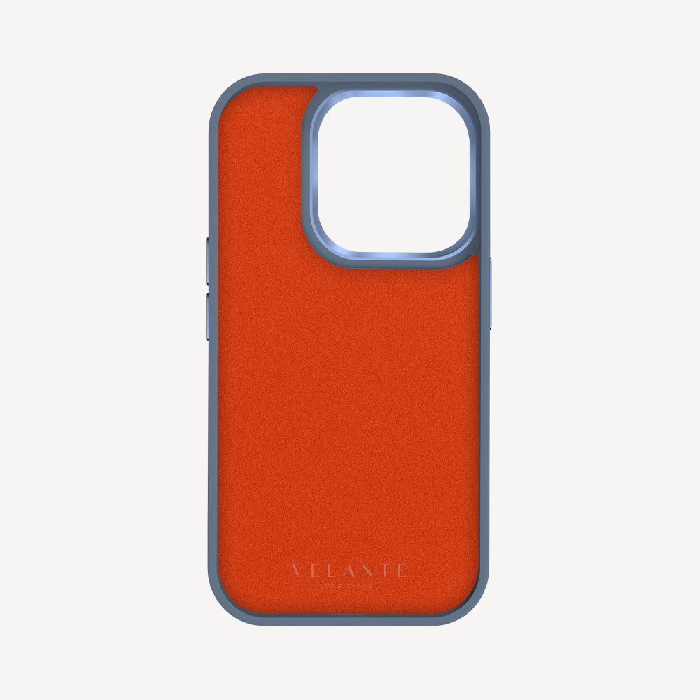 iPhone 15 Pro Phone Case, Calf Leather, Crocodile Texture