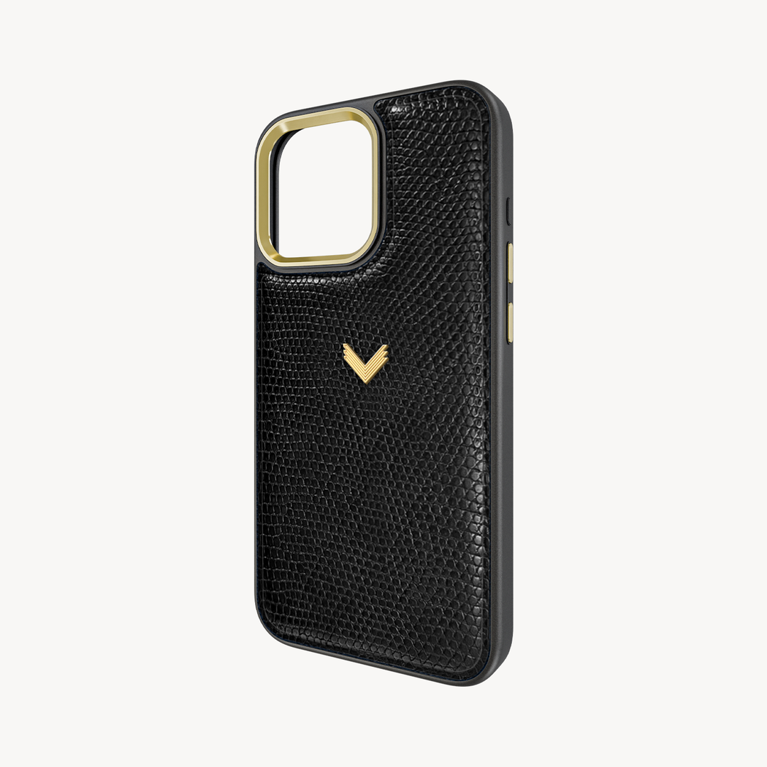 iPhone 16 Pro Phone Case, Iguana Leather