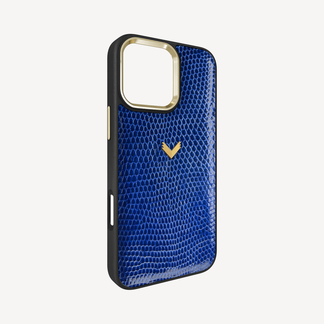 iPhone 16 Pro Phone Case, Iguana Leather
