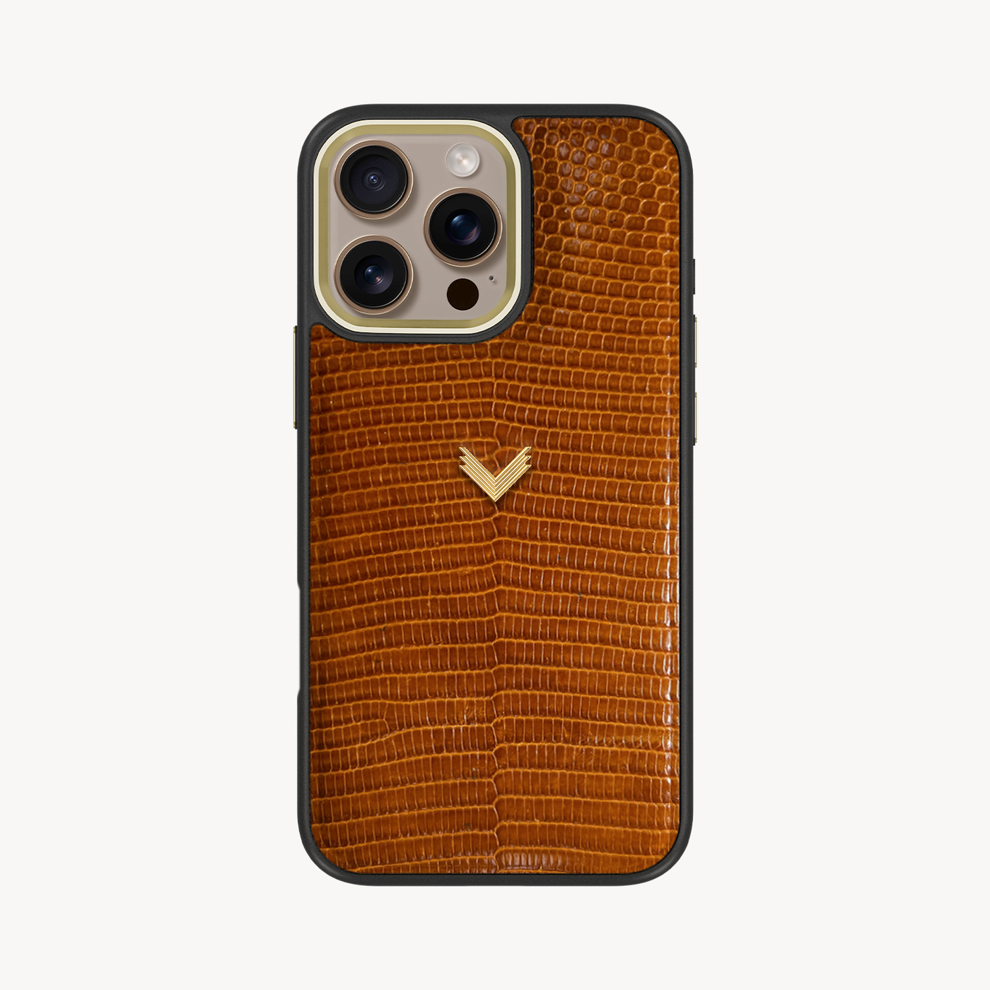 iPhone 16 Pro Max Phone Case, Iguana Leather