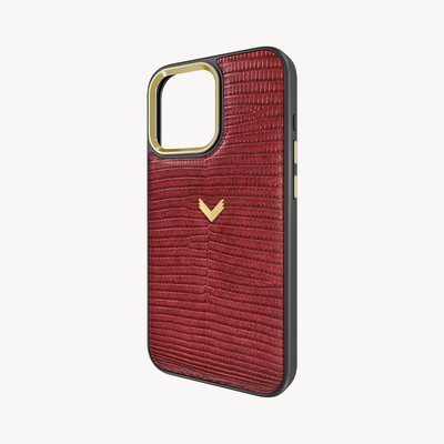 iPhone 16 Pro Max Phone Case, Iguana Leather