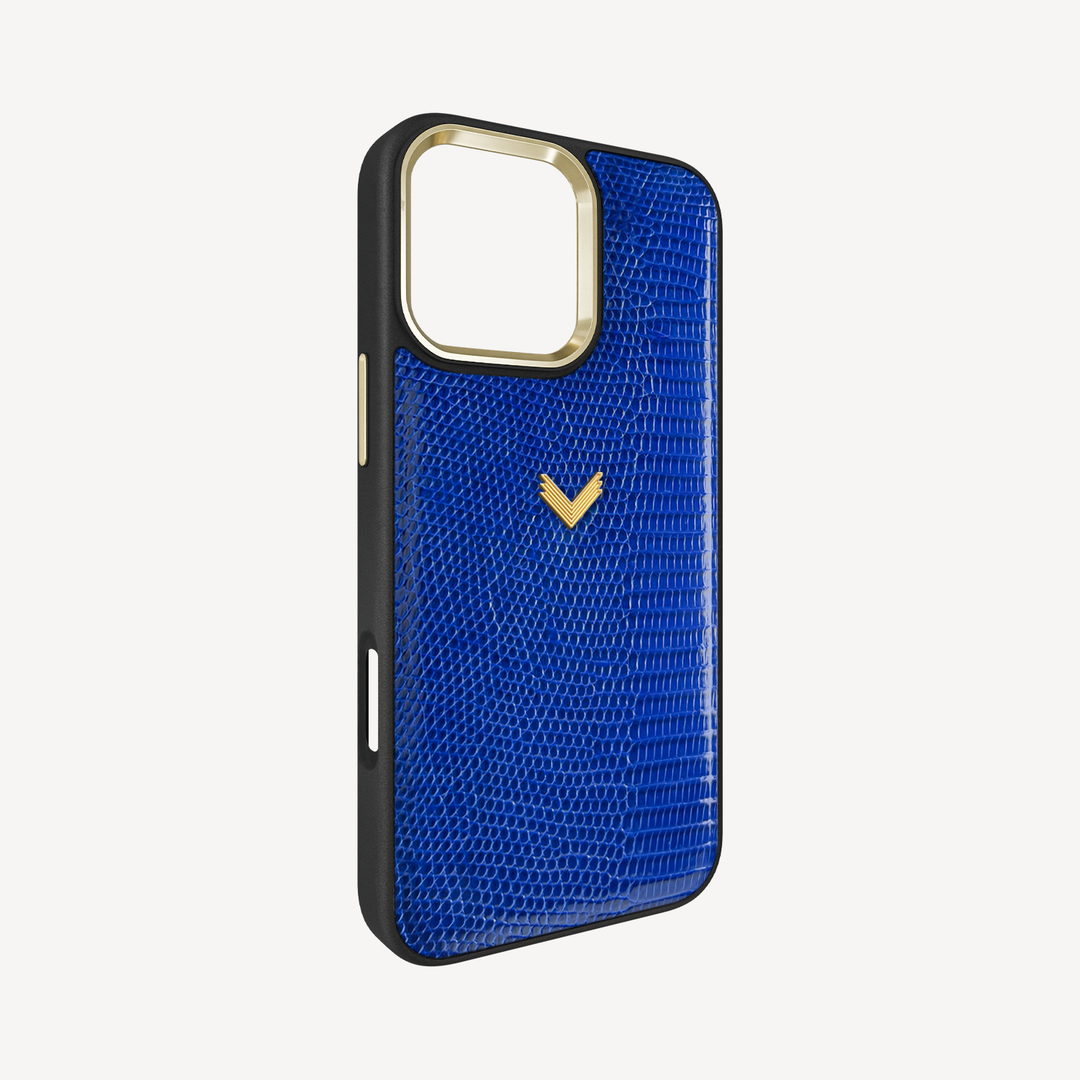 iPhone 16 Pro Max Phone Case, Iguana Leather