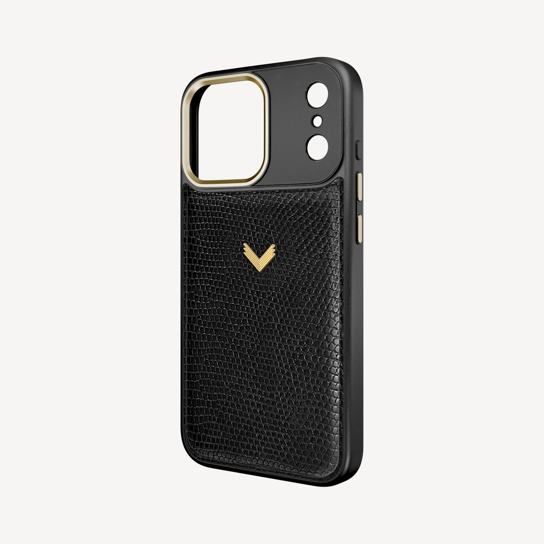 iPhone 17 Pro Phone Case, Iguana Leather