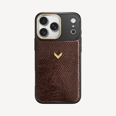 iPhone 17 Pro Max Phone Case, Iguana Leather