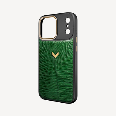 iPhone 18 Pro Max Phone Case, Iguana Leather