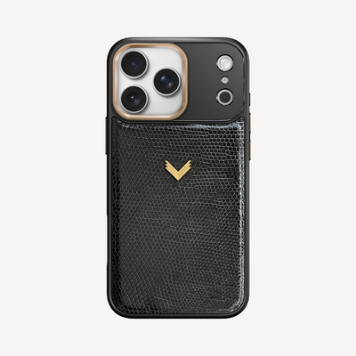 iPhone 18 Pro Max Phone Case, Iguana Leather