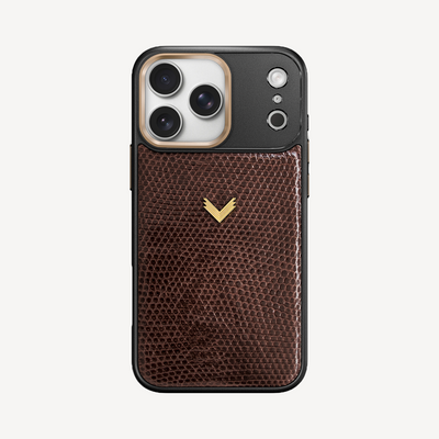 iPhone 18 Pro Max Phone Case, Iguana Leather