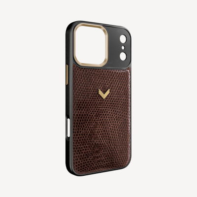 iPhone 18 Pro Max Phone Case, Iguana Leather