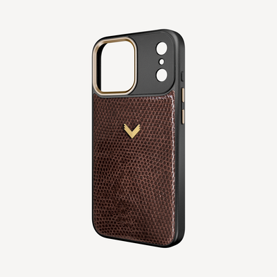 iPhone 18 Pro Max Phone Case, Iguana Leather