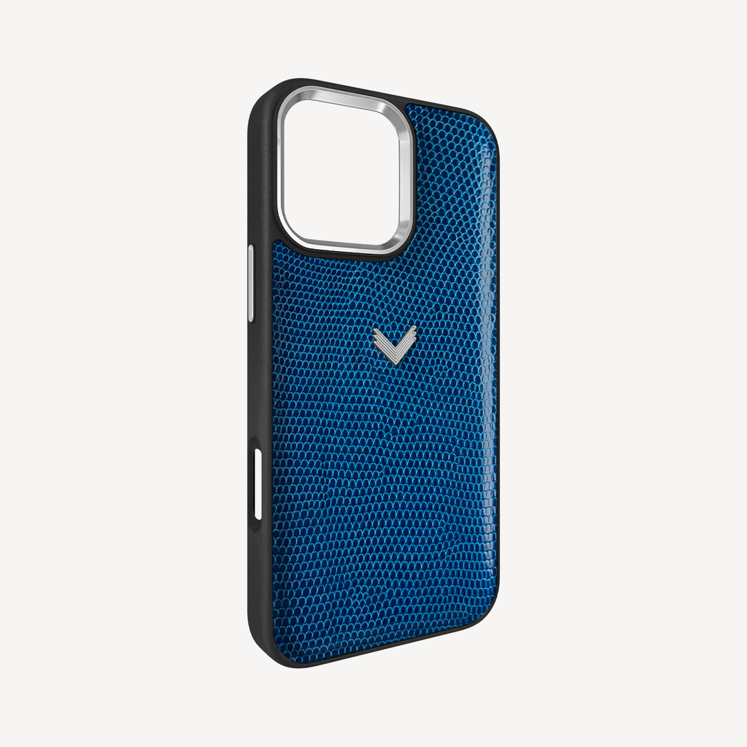 iPhone 16 Pro Phone Case, Iguana Leather