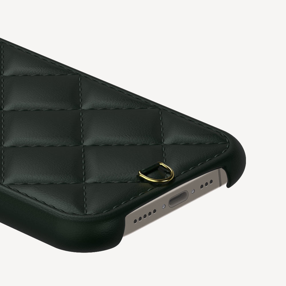 iPhone 15 Pro Phone Case, Calf Leather