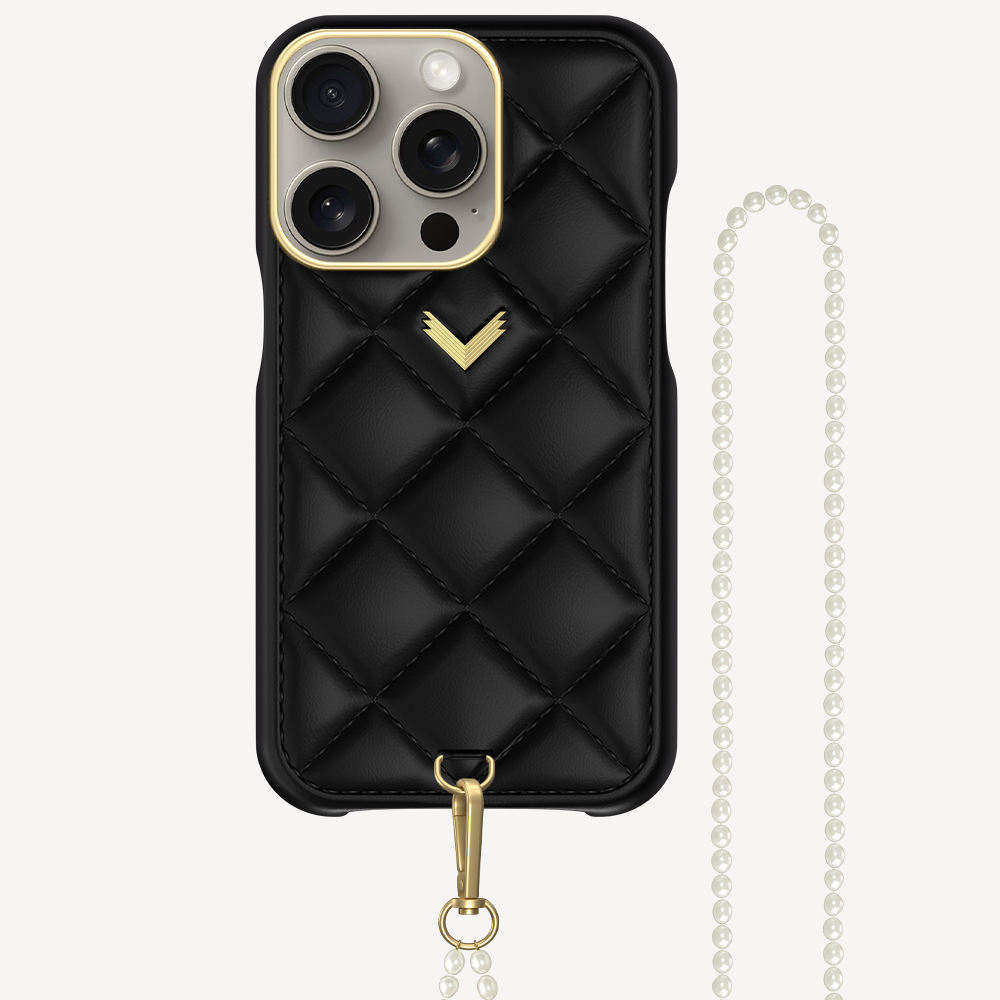 iPhone 15 Pro Phone Case, Calf Leather