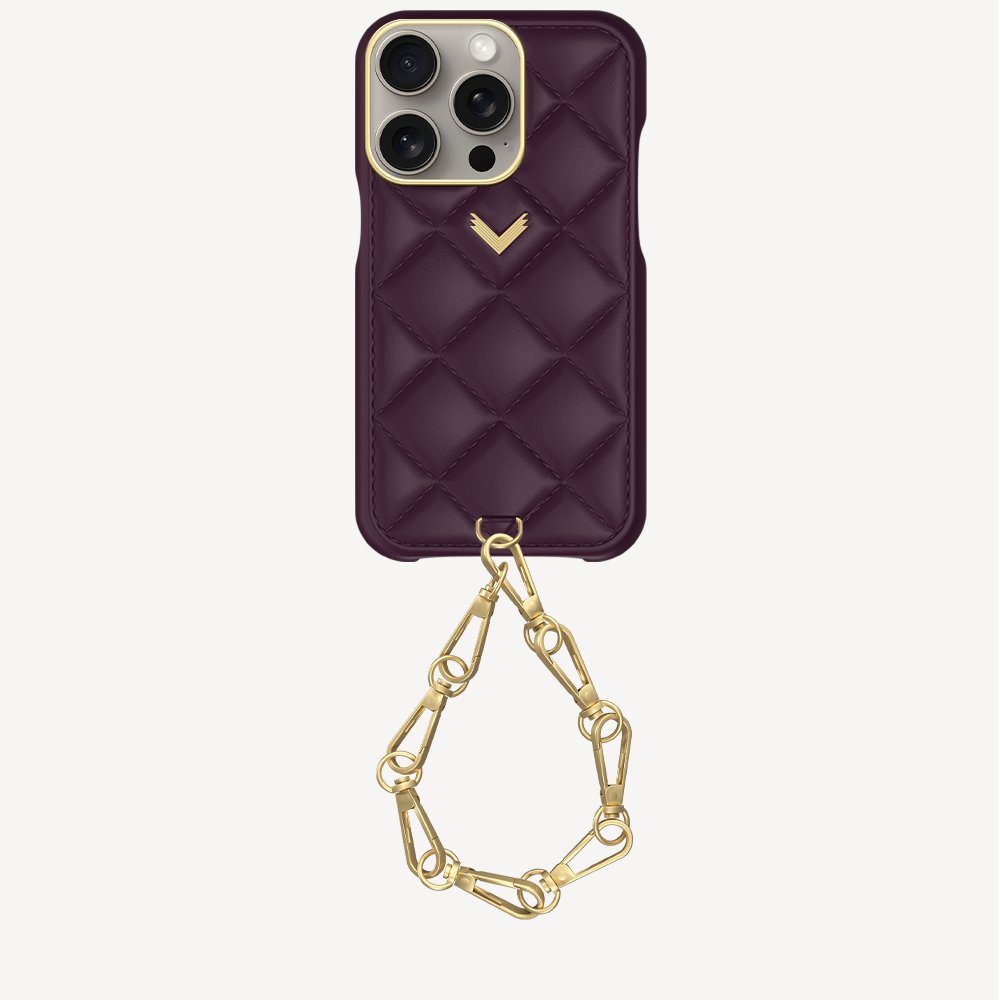 iPhone 15 Pro Phone Case, Calf Leather