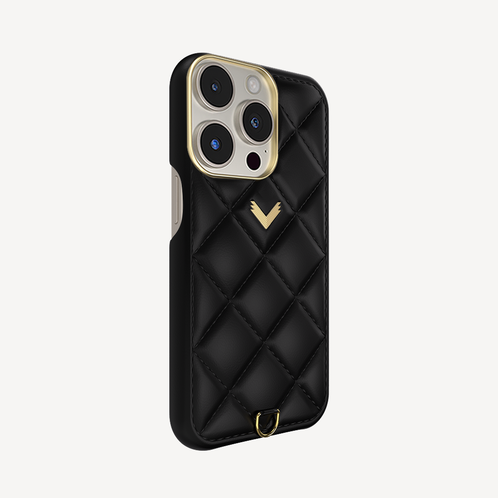 iPhone 15 Pro Phone Case, Calf Leather