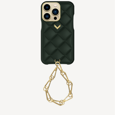 iPhone 13 Pro Phone Case, Calf Leather, Lock Edition