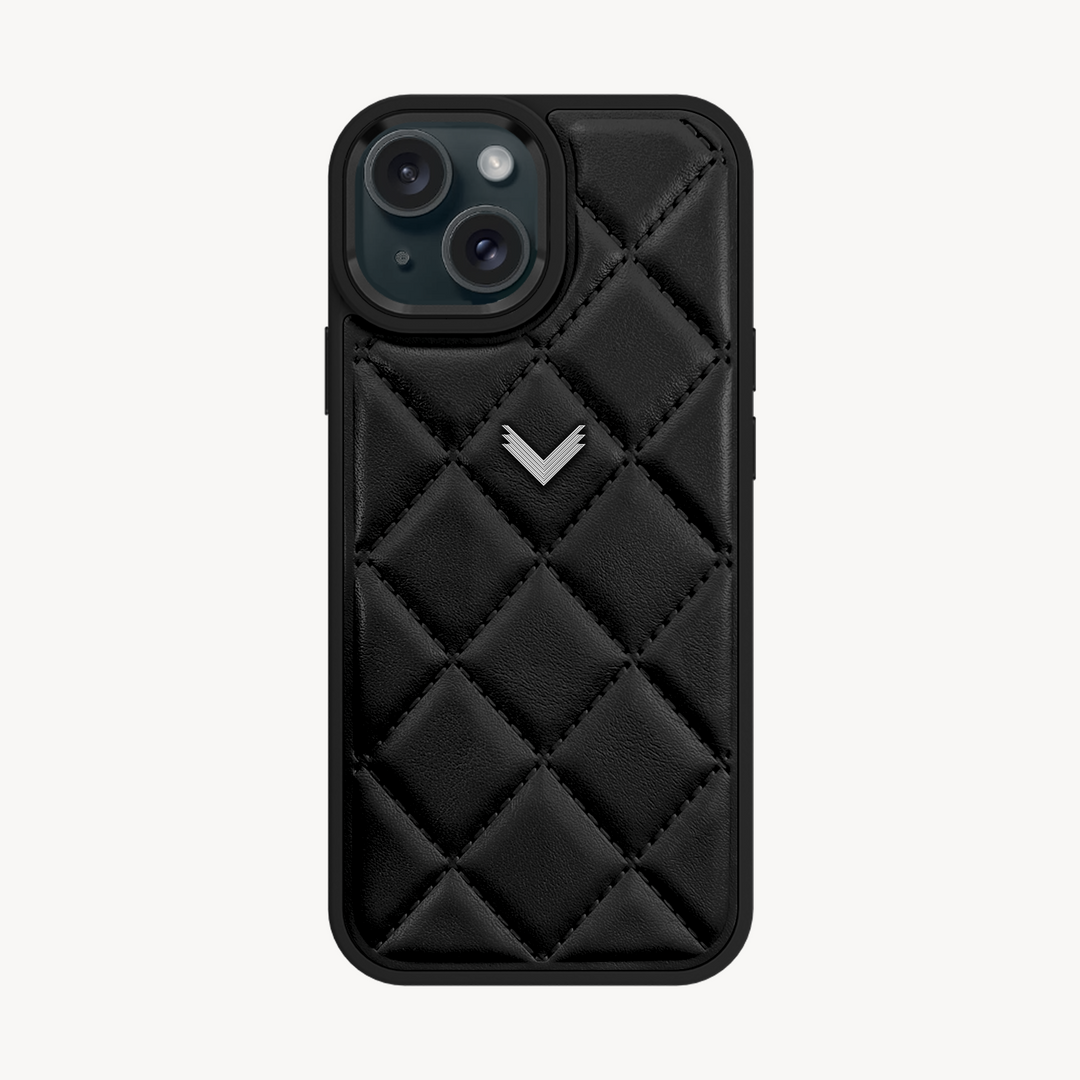 iPhone 15 Phone Case, Calf Leather