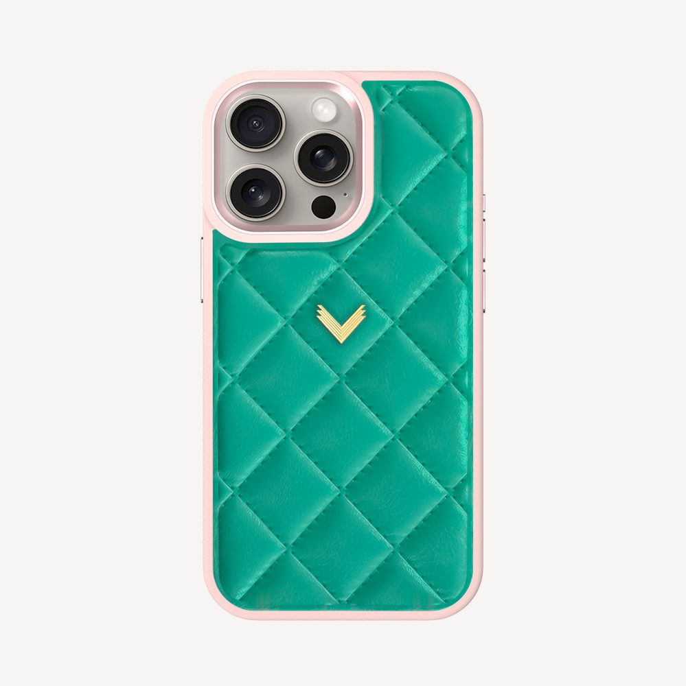 iPhone 15 Pro Phone Case, Calf Leather