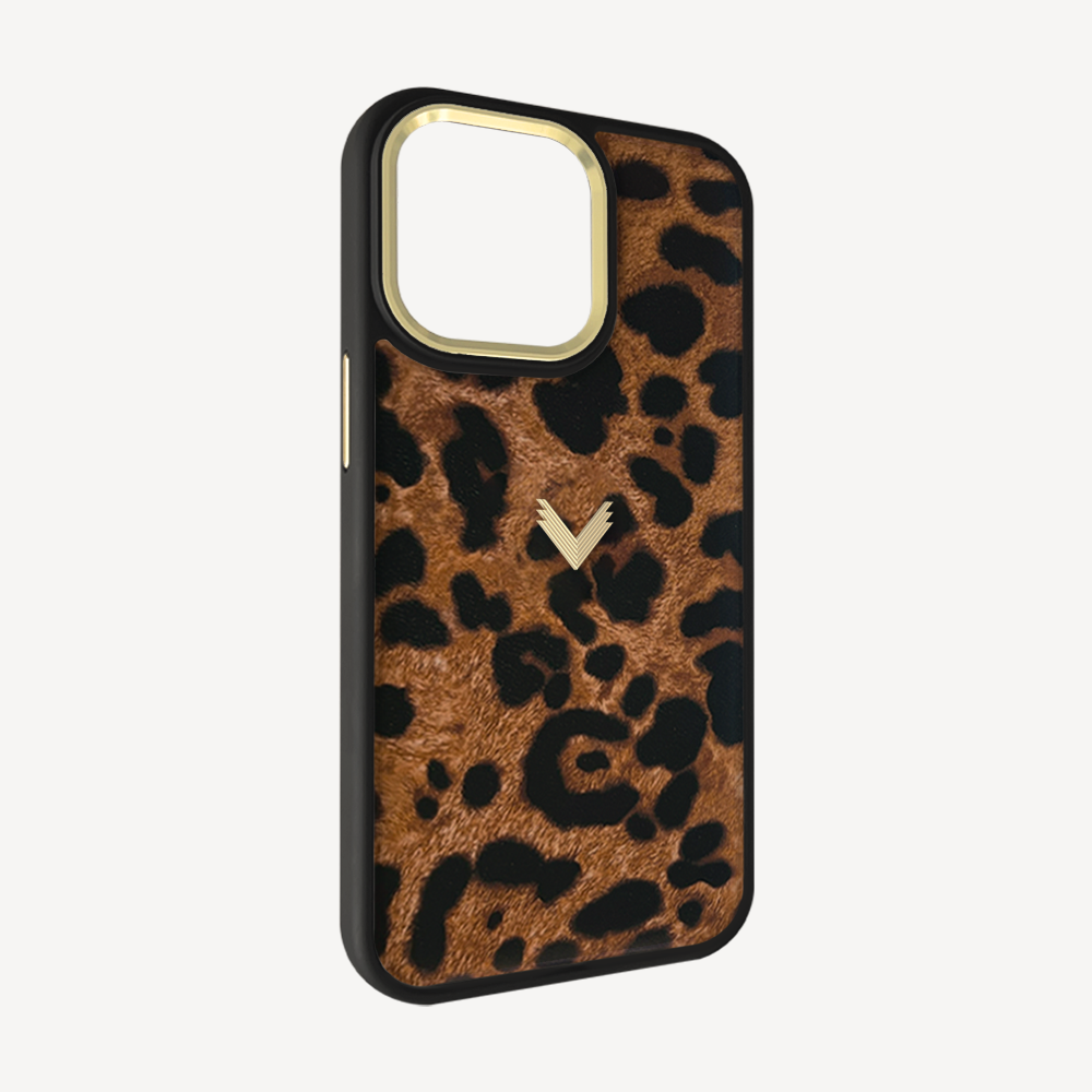 iPhone 15 Pro Phone Case, Goat Leather