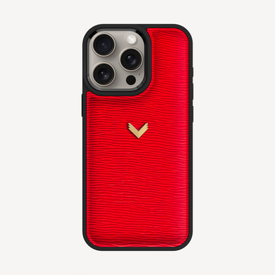 iPhone 15 Pro Phone Case, Calf Leather