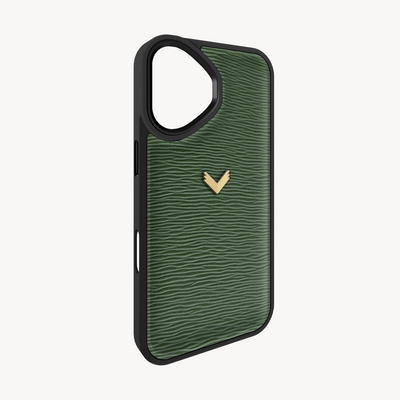 iPhone 17 Phone Case, Calf Leather, Dune Texture