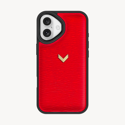 iPhone 17 Phone Case, Calf Leather, Dune Texture