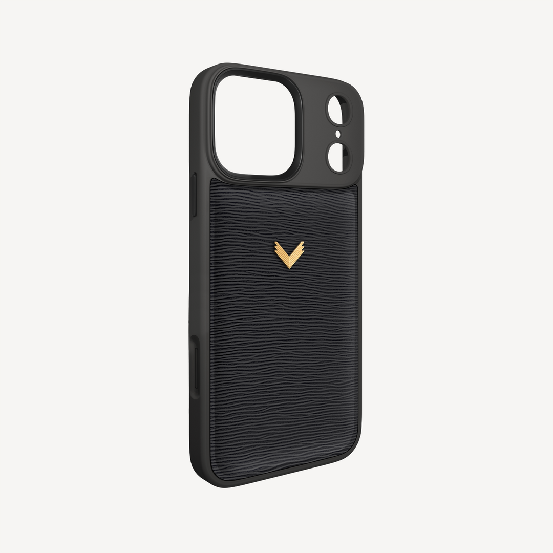 iPhone 17 Pro Phone Case, Calf Leather, Dune Texture