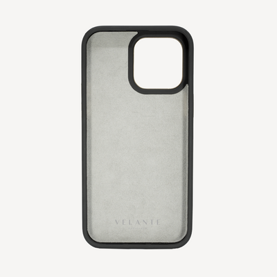 iPhone 15 Pro Max Phone Case, Calf Leather, Antique VLogo