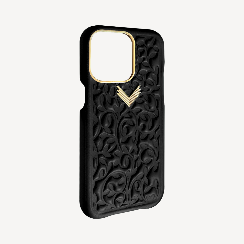 iPhone 15 Pro Phone Case, Calf Leather