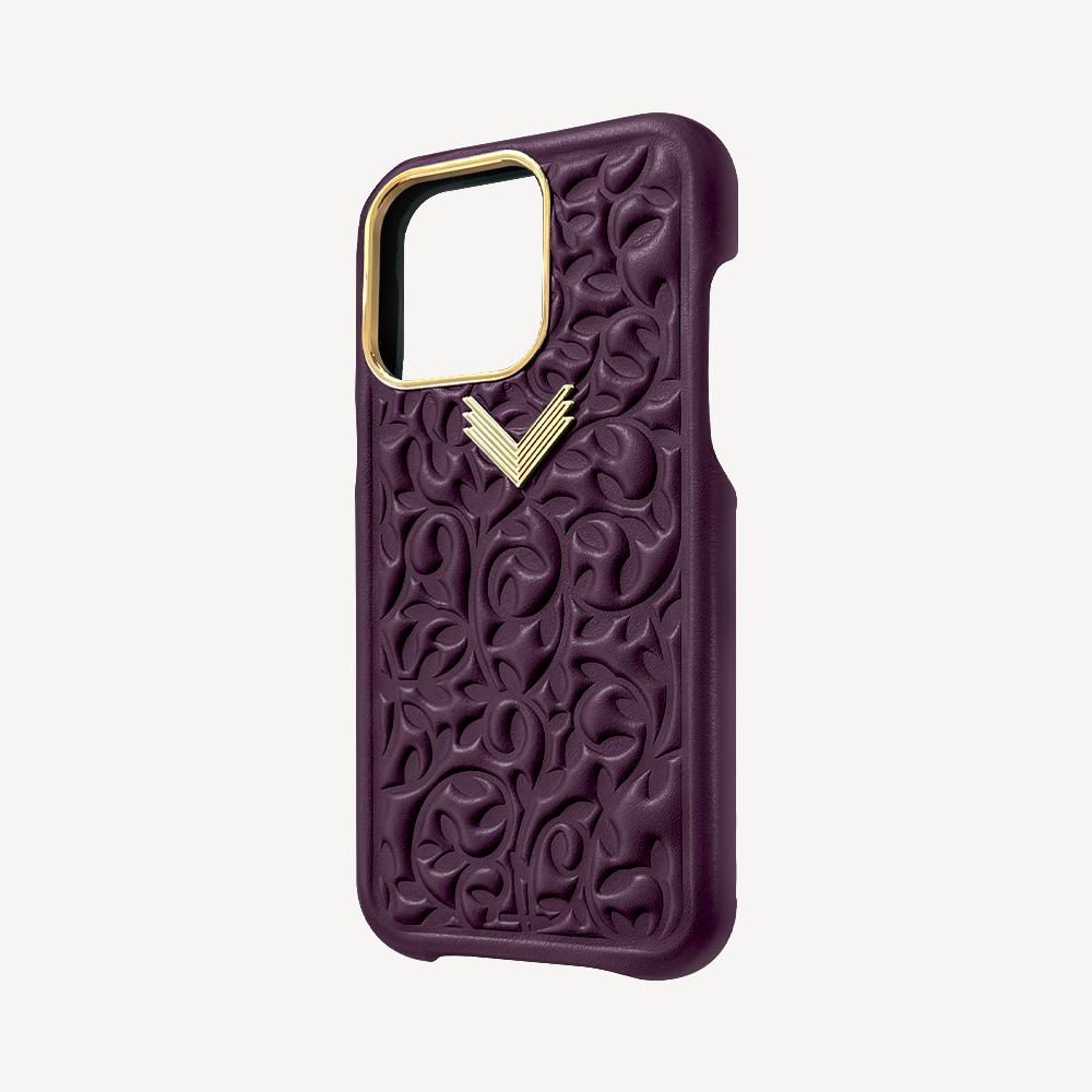 iPhone 15 Pro Phone Case, Calf Leather