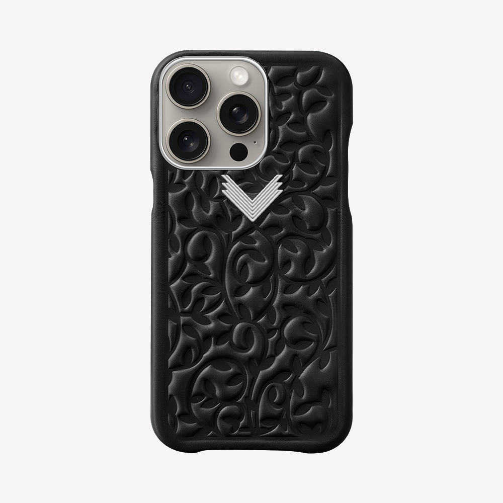 iPhone 15 Pro Phone Case, Calf Leather