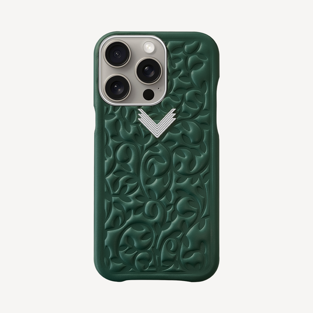 iPhone 15 Pro Phone Case, Calf Leather