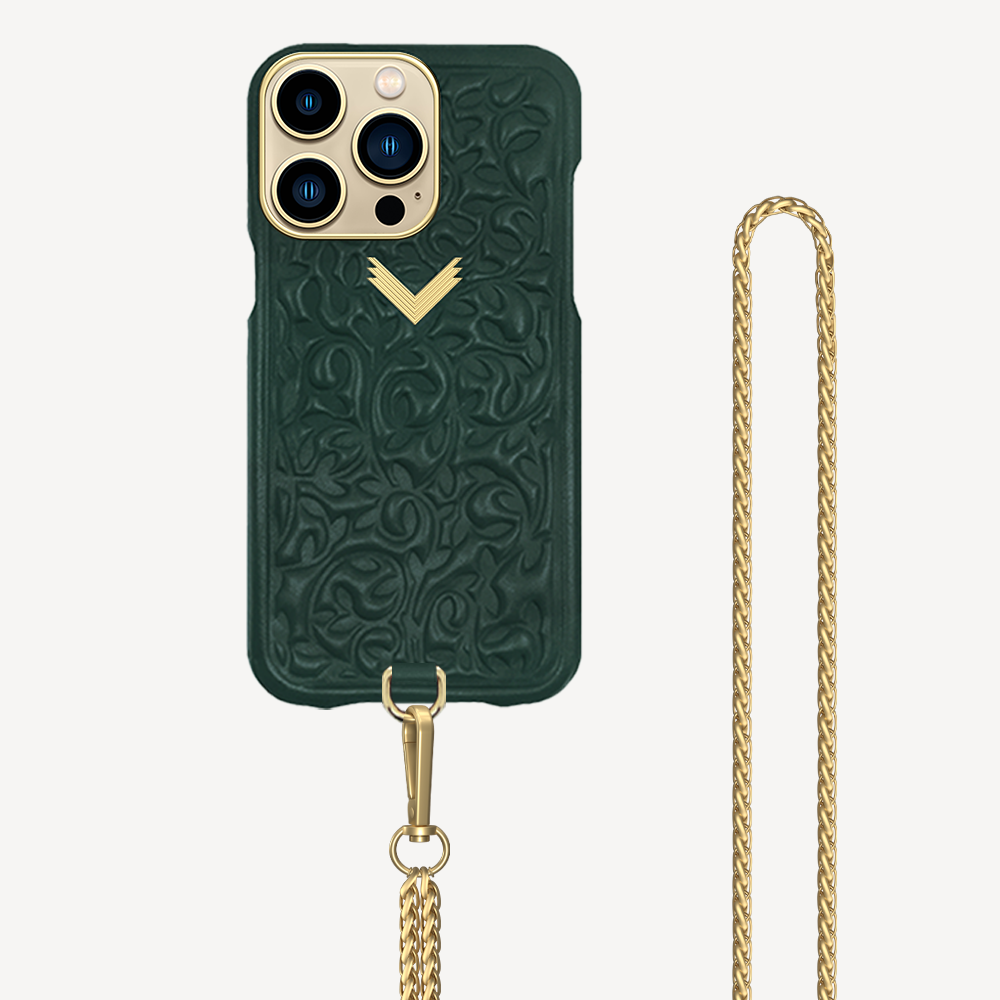iPhone 14 Pro Phone Case, Calf Leather