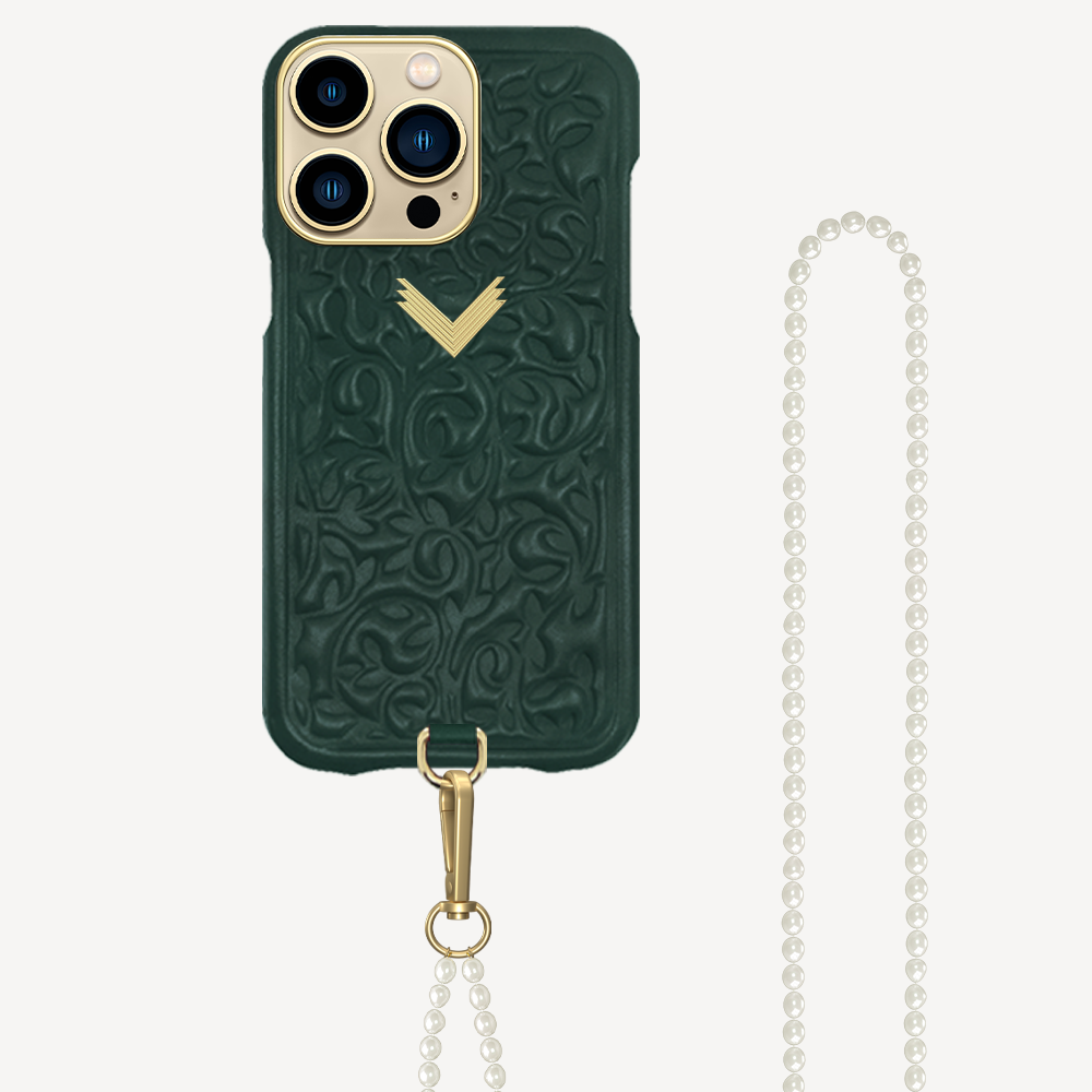 iPhone 14 Pro Phone Case, Calf Leather