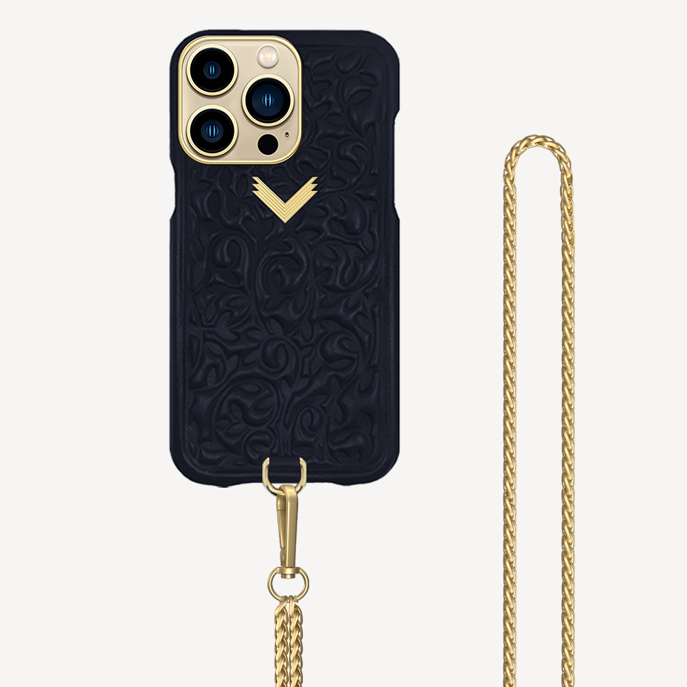 iPhone 14 Pro Phone Case, Calf Leather