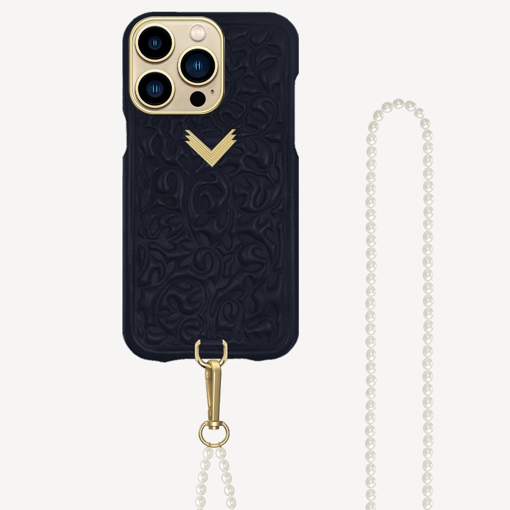 iPhone 14 Pro Phone Case, Calf Leather