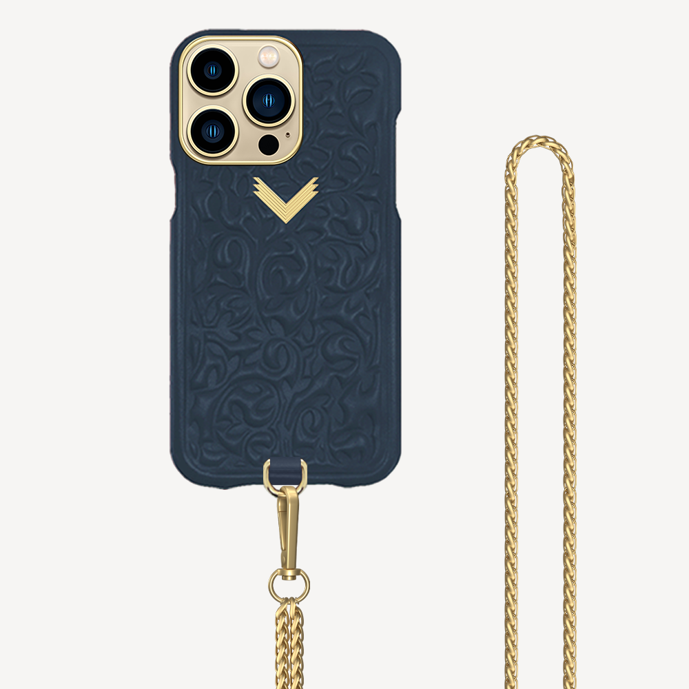 iPhone 14 Pro Phone Case, Calf Leather