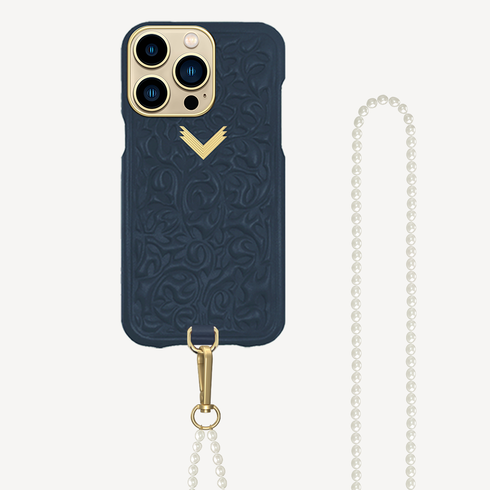 iPhone 14 Pro Phone Case, Calf Leather