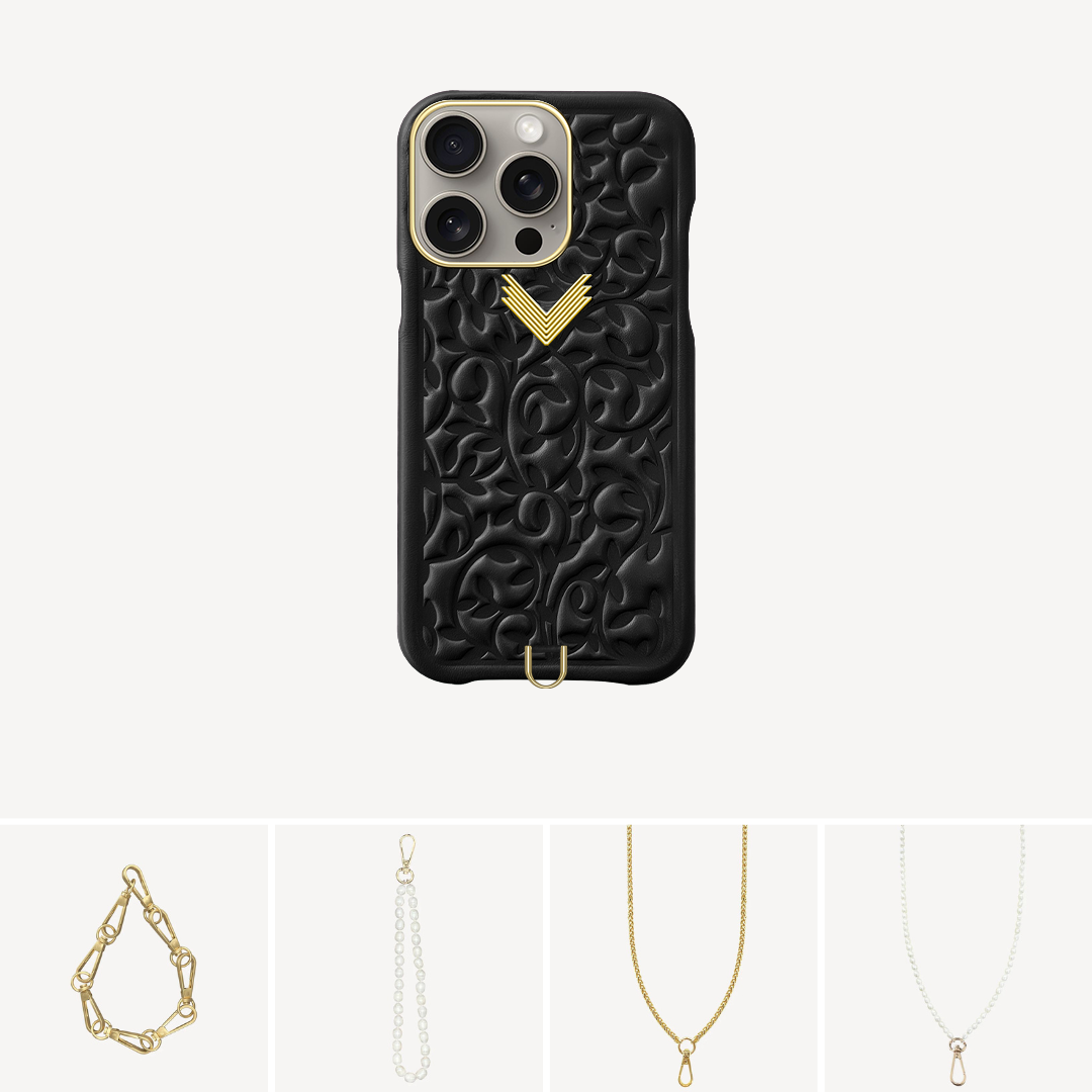 iPhone 15 Pro Max Phone Case, Calf Leather