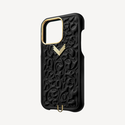 iPhone 16 Pro Phone Case, Calf Leather, Cultured Pearls, Purity Edition