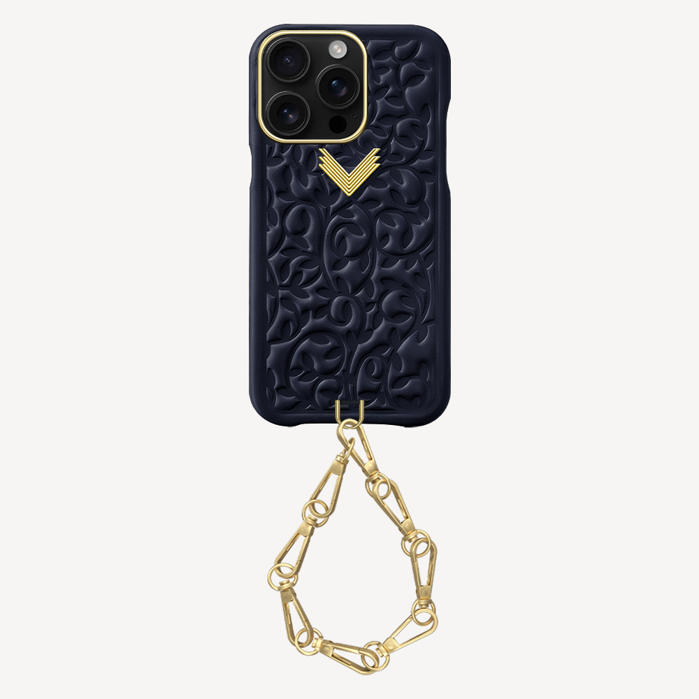 iPhone 16 Pro Phone Case, Calf Leather, Cultured Pearls, Purity Edition