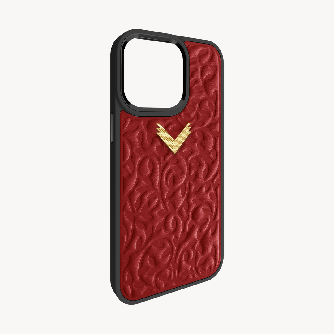 iPhone 15 Pro Phone Case, Calf Leather