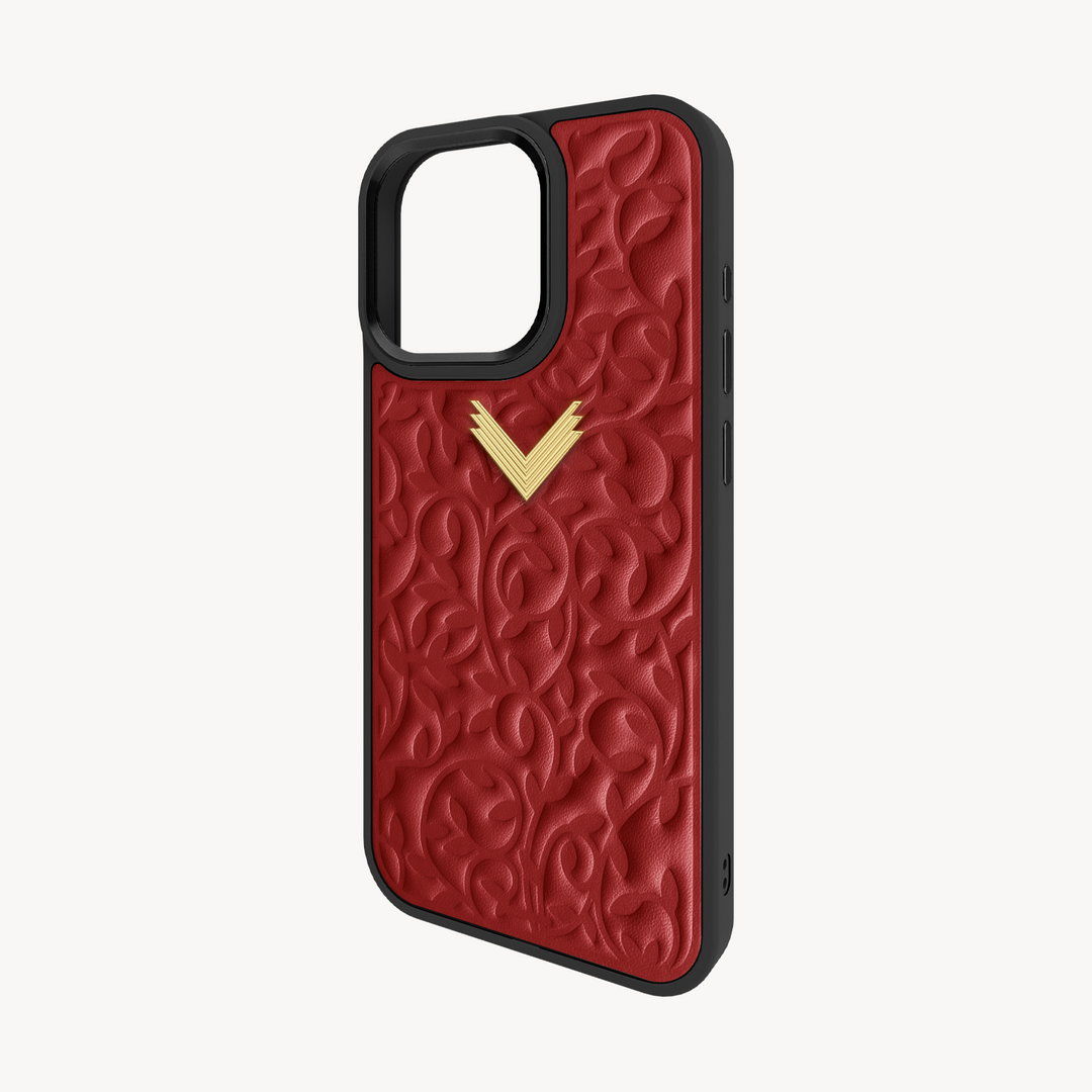 iPhone 15 Pro Phone Case, Calf Leather