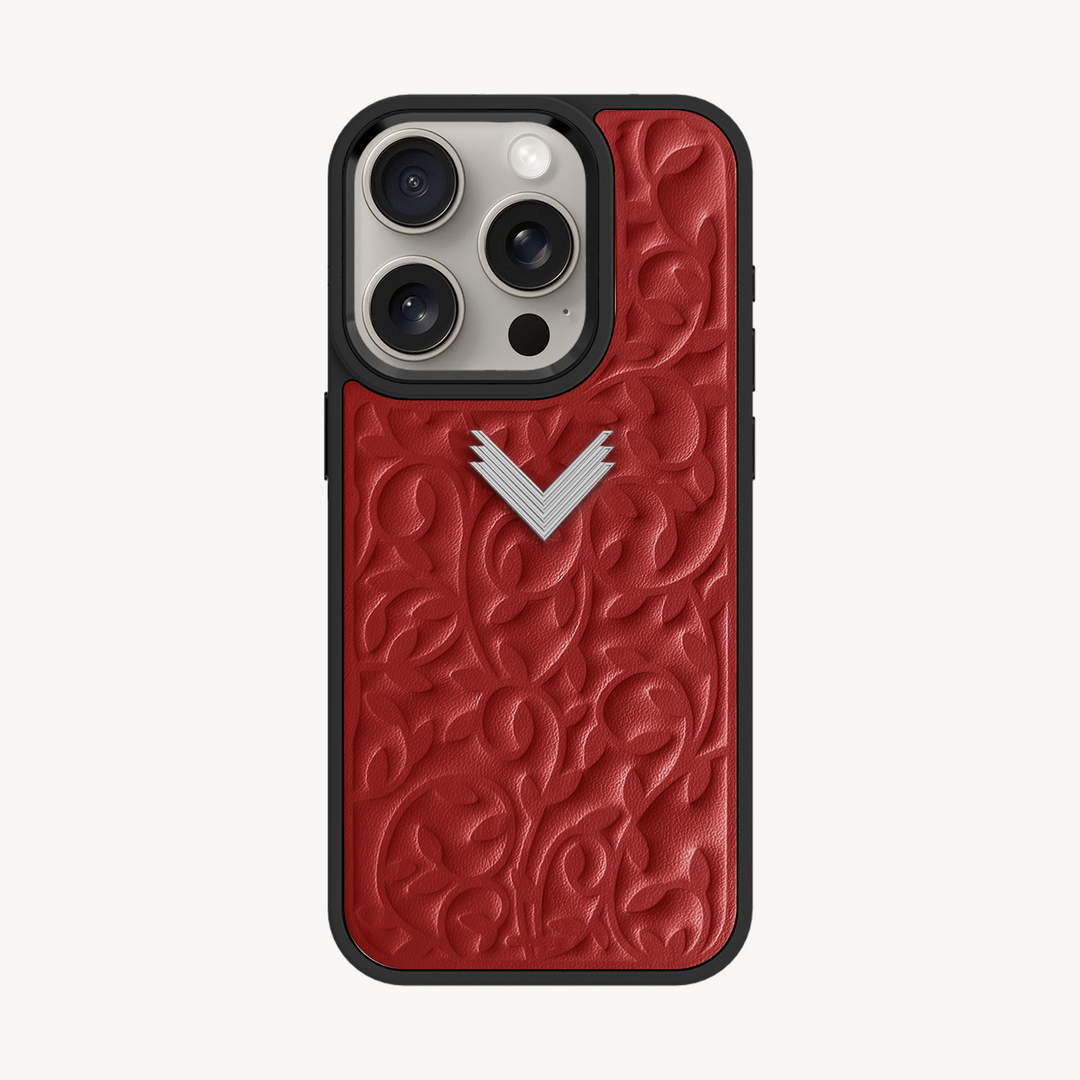 iPhone 15 Pro Phone Case, Calf Leather