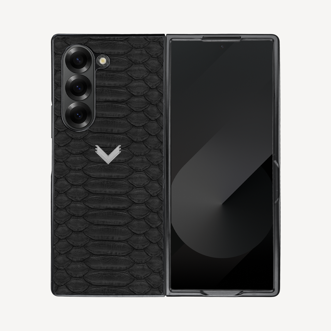 Samsung Z Fold 6 Phone Case, Python Leather