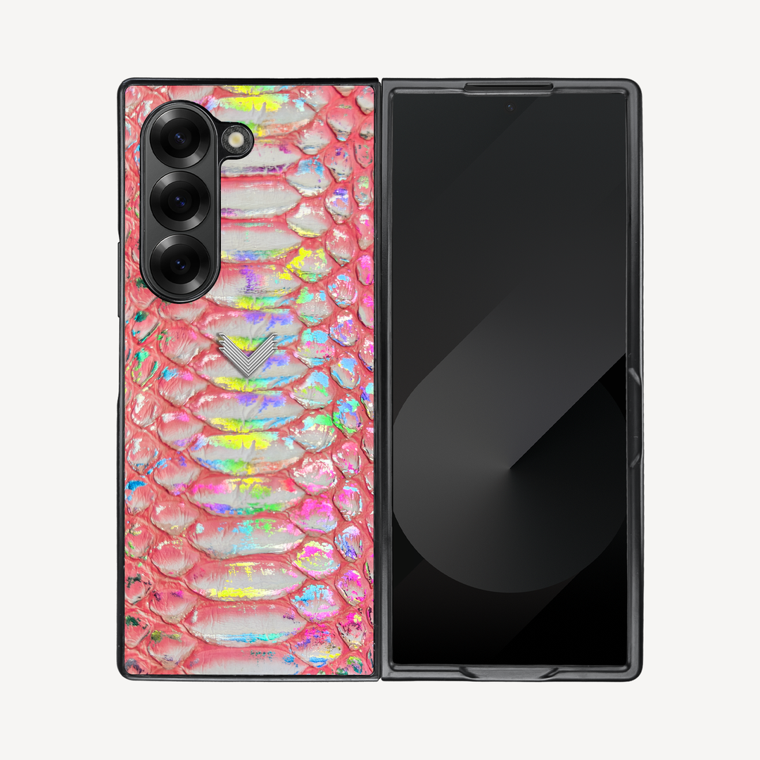 Samsung Z Fold 6 Phone Case, Python Leather