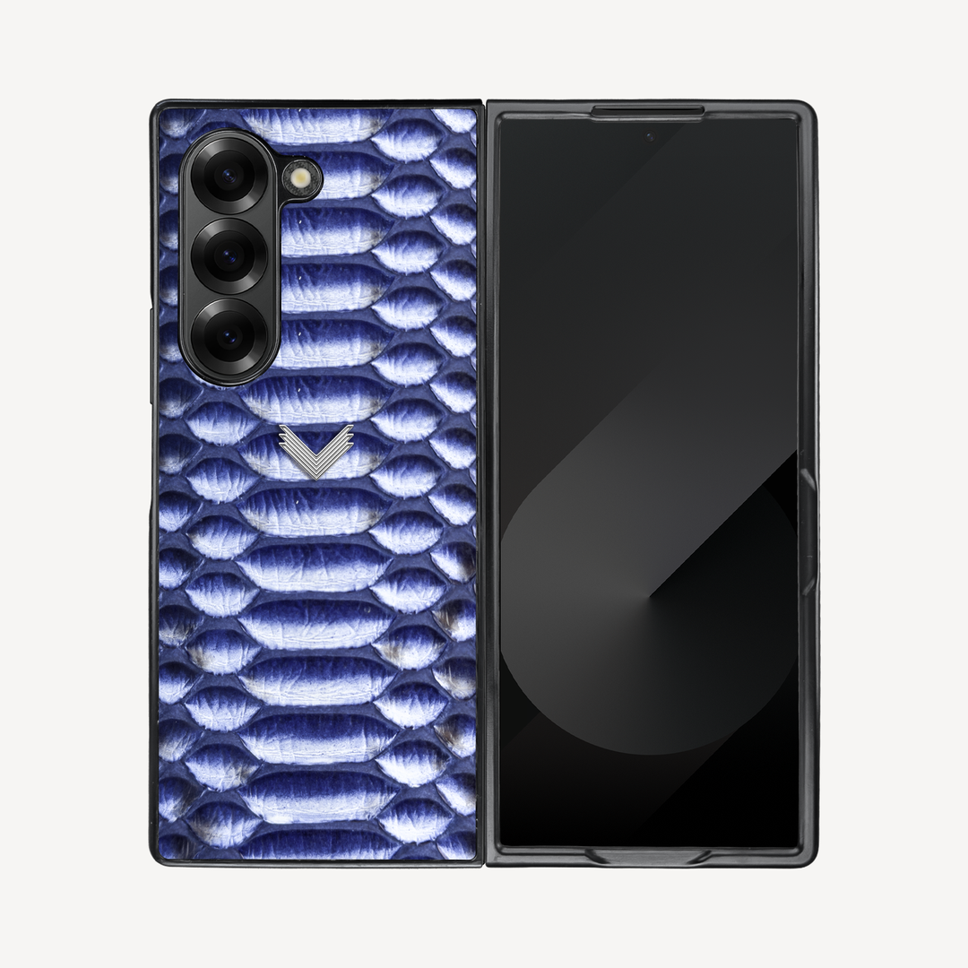 Samsung Z Fold 6 Phone Case, Python Leather